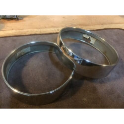 2 CERCLAGES DE PHARES ADDITIONNEL MARCHAL SIMCA 1200S CITROEN DS CHAPRON CABRIO