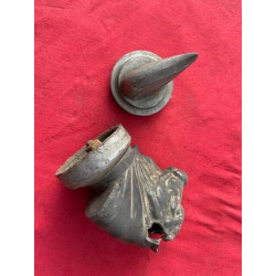 2 MASCOTTES D'EPOQUE CITROEN TYPE C4 ROSALIE DELAGE DELAHAYE HOTCHKISS PANHARD