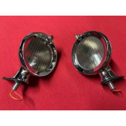 2 feux Marchal chromé NEUF CITROEN PEUGEOT RENAULT BUGATTI DELAGE DELAHAYE