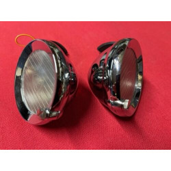 2 feux Marchal chromé NEUF CITROEN PEUGEOT RENAULT BUGATTI DELAGE DELAHAYE
