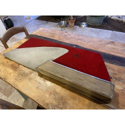 PANNEAU DE PORTE INTERIEUR TISSU ROUGE CITROEN ID DS CONFORT