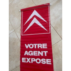 Banderole neuve expo CITROEN garage vintage années 90