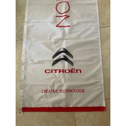 Bannière drapeau neuve expo CITROEN garage vintage années 2000