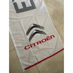 Bannière drapeau neuve expo CITROEN garage vintage années 2000