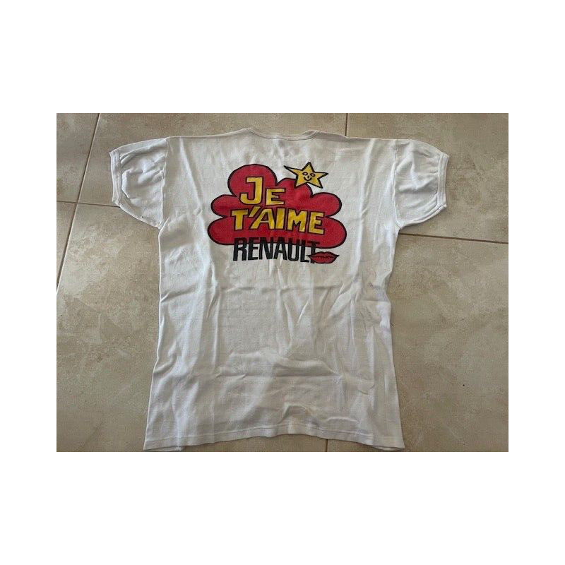 Tee-shirt "RENAULT je t'aime" neuf d'époque années 80