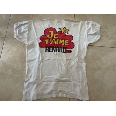 Tee-shirt "RENAULT je t'aime" neuf d'époque années 80