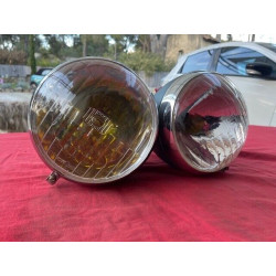 2 gros phares CIBIE CITROEN TRACTION DELAGE DELAHAYE SIMCA JUVA 4 ABTP 349