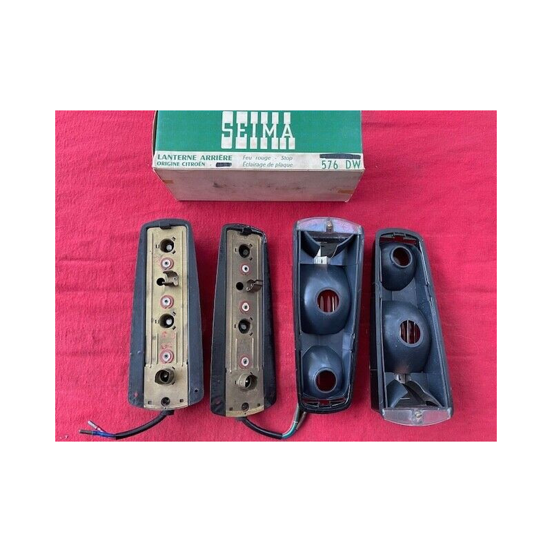 2 feux arrière SEIMA neuf original CITROEN ID et DS 19 ou 21 1960 à 1966