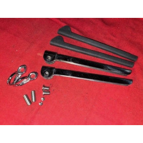 Paire de supports déflecteur avant avec joints RENAULT 4CV