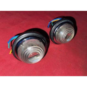 2 feux BLANC caoutchouc luxe arrondi orange PEUGEOT RENAULT CITROEN DELAGE