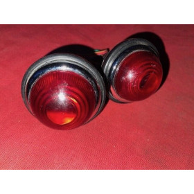 2 feux ROUGE caoutchouc luxe arrondi orange PEUGEOT RENAULT CITROEN DELAGE