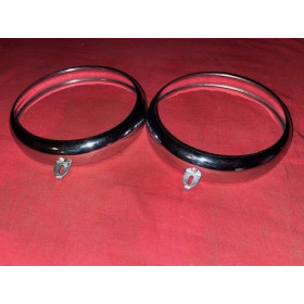 2 cerclages de phare MARCHAL CITROEN TRACTION 11cv