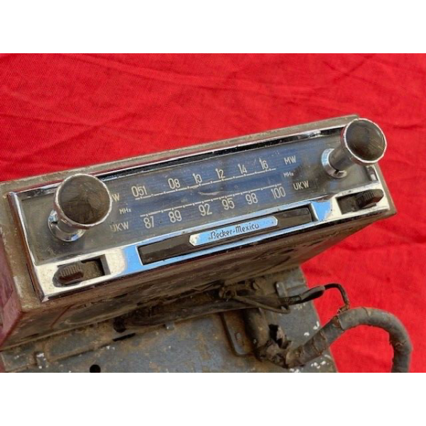 Vintage Mercedes 190SL/300SL BECKER Mexico Am/Fm Mono Tube AUTO Radio