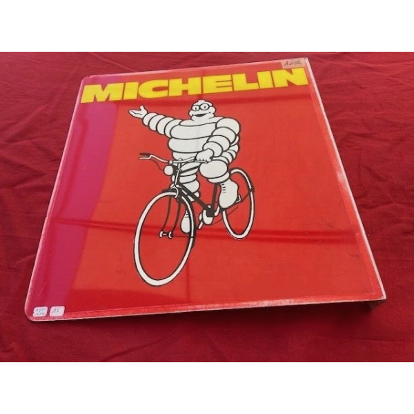 Pub potence magasin MICHELIN vélo AUTOMOBILIA vintage double face