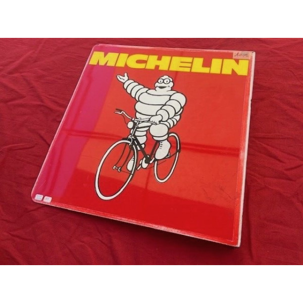 Pub potence magasin MICHELIN vélo AUTOMOBILIA vintage double face