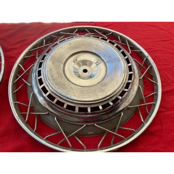 4 enjoliveurs origine 15" ROBERGEL CITROEN ID DS PEUGEOT 203 403 R8 FLORIDE