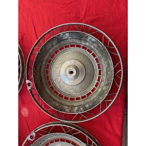 4 enjoliveurs origine 15" ROBERGEL CITROEN ID DS PEUGEOT 203 403 R8 FLORIDE