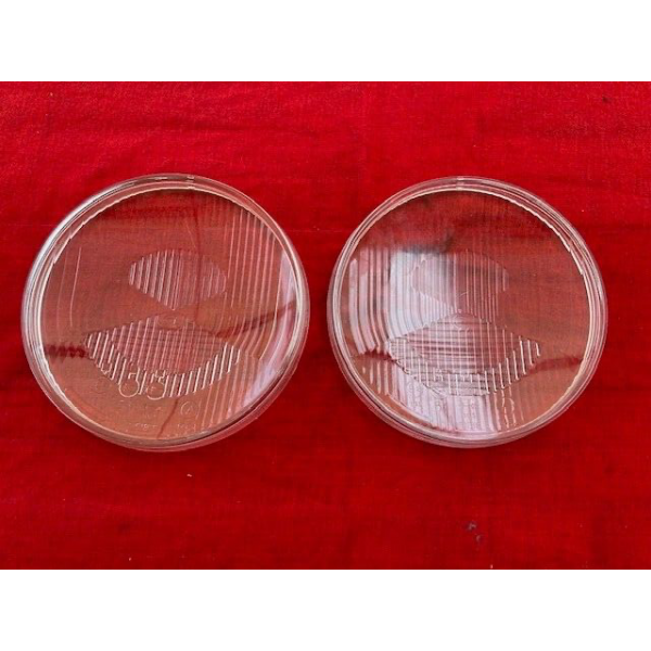 2 gros verres de phares 180mm neuf origine CIBIE RENAULT 8 GORDINI FLORIDE