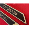 2 sigles droit et gauche reconditionné custode original Citroën SM Maserati