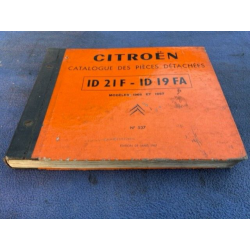 CATALOGUE DES PIECES DETACHEES ORIGINAL CITROEN ID 19 ID 21 BREAK 1967