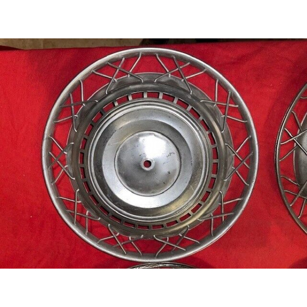 4 enjoliveurs Robergel 380mm Citroën ID DS 19 20 21 ou 23 Peugeot 404 cabriolet