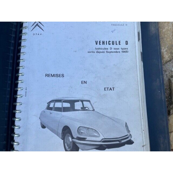 Manuel de réparation original Citroën DS à partir du 9/65 numéro 3