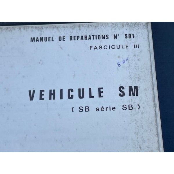 Manuel de réparation original Citroën SM numéro 3