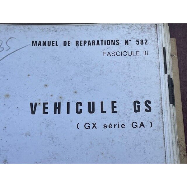 Manuel de réparation original Citroën GS numéro 3