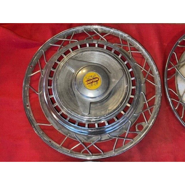 4 enjoliveurs Robergel 15" 380mm Citroën DS 2CV Peugeot 203 403 404 Renault