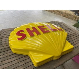 Panneau publicitaire neuf coquille Shell grand modèle vintage