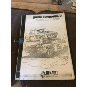 Guide Département Compétition Renault 12 Gordini Moteur Alpine A110 1600S 1800