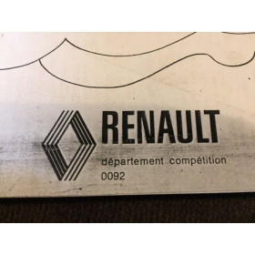 Guide Département Compétition Renault 12 Gordini Moteur Alpine A110 1600S 1800