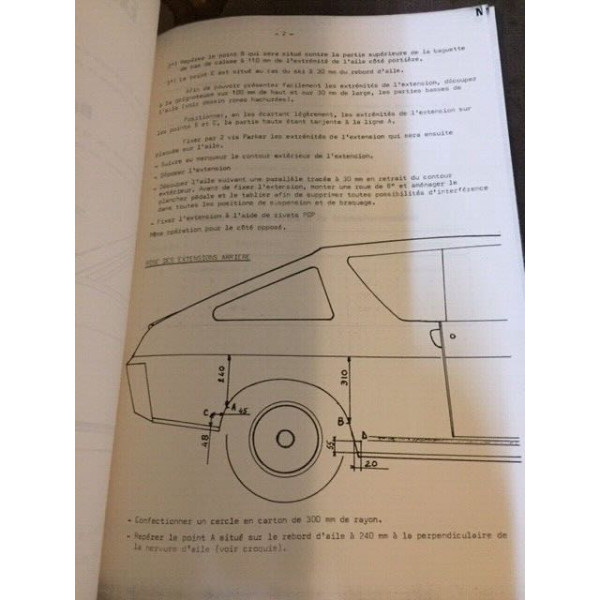 Guide Département Compétition Renault 12 Gordini Moteur Alpine A110 1600S 1800
