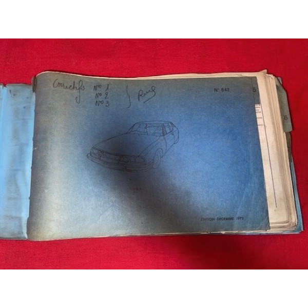 Dictionnaire original des pièces détachées carrosserie tome 2 Citroën SM