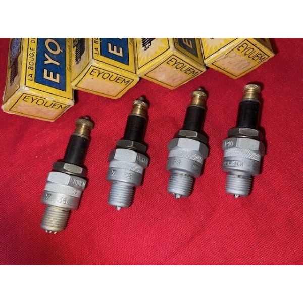 4 bougies neuves original Eyquem P10 Bugatti Delage Delahaye Hotchkiss Cyclecar