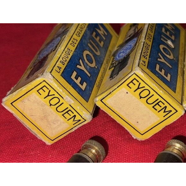 4 bougies neuves original Eyquem P10 Bugatti Delage Delahaye Hotchkiss Cyclecar
