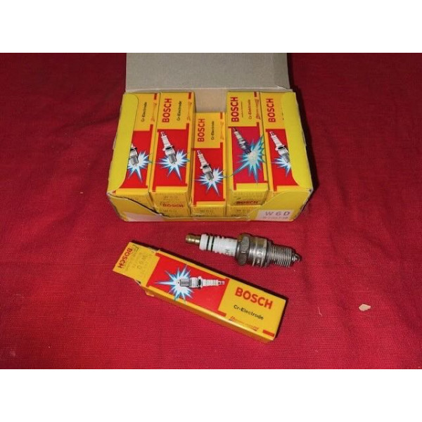 Lot de 12 bougies neuves origine Bosch W6D Citroën SM Maserati Merak