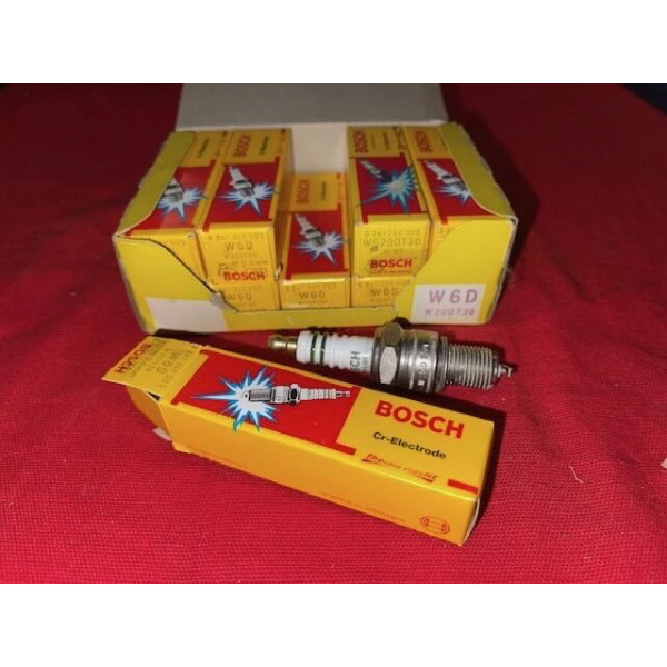 Lot de 12 bougies neuves origine Bosch W6D Citroën SM Maserati Merak