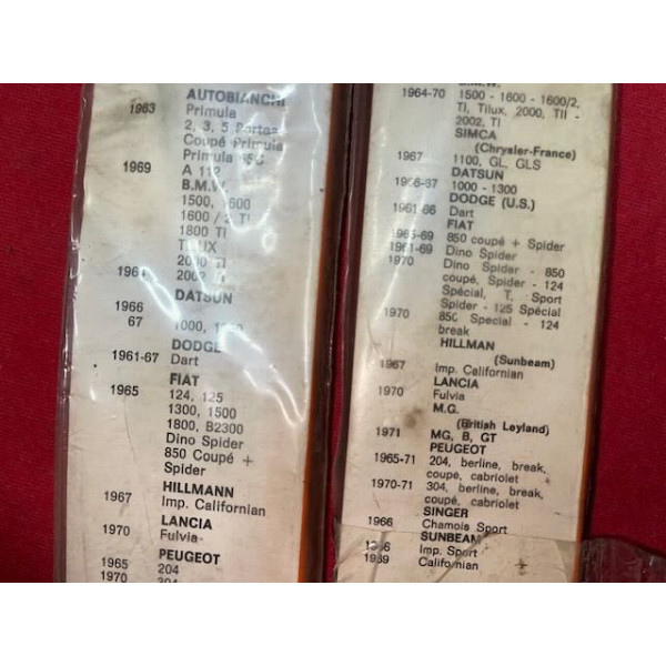 2 essuie glace neuf original Peugeot 204 304 Simca 1100 Fiat Alfa Romeo BMW