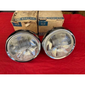 2 phares Marchal Amplilux neuf origine Citroën DS Peugeot Ferrari Maserati