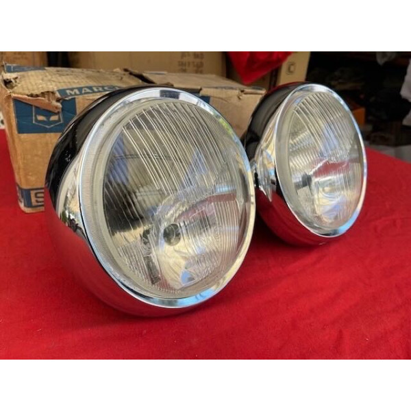 2 phares Marchal Amplilux neuf origine Citroën DS Peugeot Ferrari Maserati