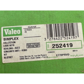 Jeu Valeo barillets de serrures + neiman Simplex complet Citroën ZX tout modèle
