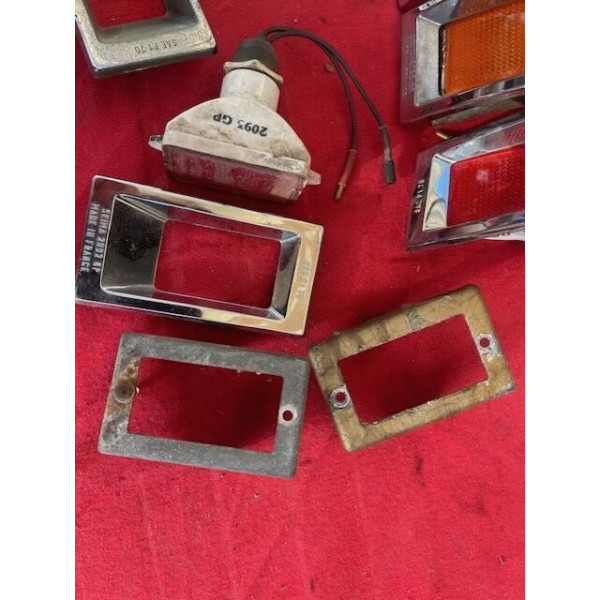 Lot de side maker Seima éclairant avant et arrière Citroën DS SM Maserati USA