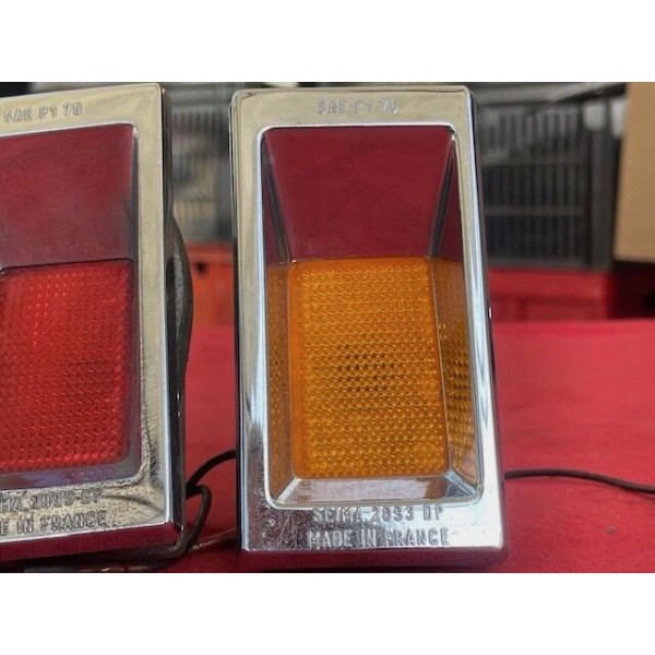 Jeu de 4 side maker Seima éclairant avant et arrière Citroën DS SM Maserati USA