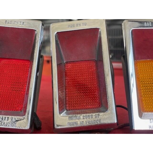 Jeu de 4 side maker Seima éclairant avant et arrière Citroën DS SM Maserati USA