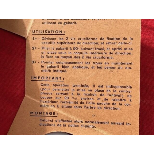 Accessoire antivol neuf Simplex Citroën ID DS 19 BVM maxi 1964 complet