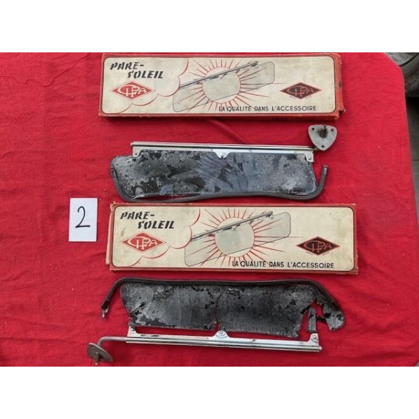 2 pare soleil neuf Cipa origine à refaire mica HS Delahaye Delage Hotchkiss