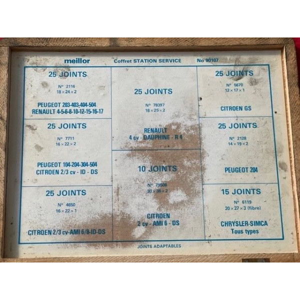 Boîte de joints de bouchons de vidange Citroën Peugeot Renault Simca