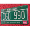 Plaque américaine Vermont Green Mountain State
