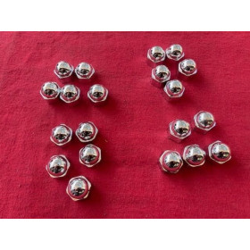 Lot de 20 caches écrous chrome neuf plastique Citroën DS SM